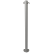 Stainless steel post |  60 mm | stationary, to be fixed by plugswith base plate  120 x 5 mm | without lock | with 2 eyelets